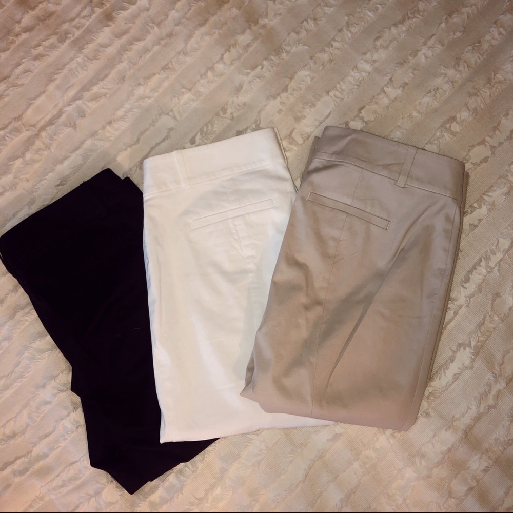 Ann Taylor Cambridge Crop Pants Tan Size 8P